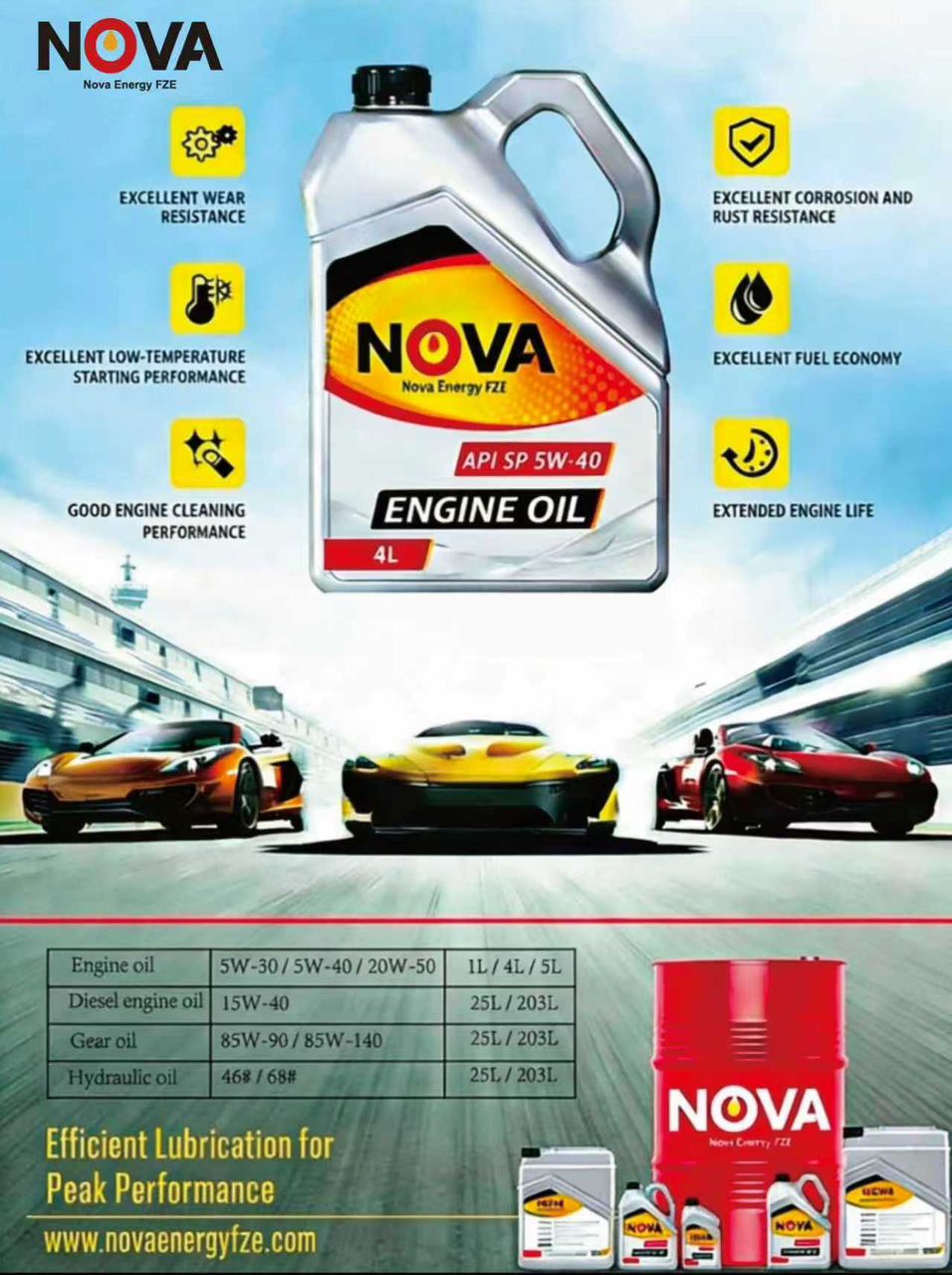 Nova Diesel Engine Oil 15W-40